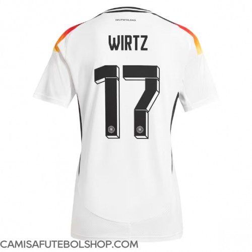 Camisa de time de futebol Alemanha Florian Wirtz #17 Replicas 1º Equipamento Feminina Europeu 2024 Manga Curta